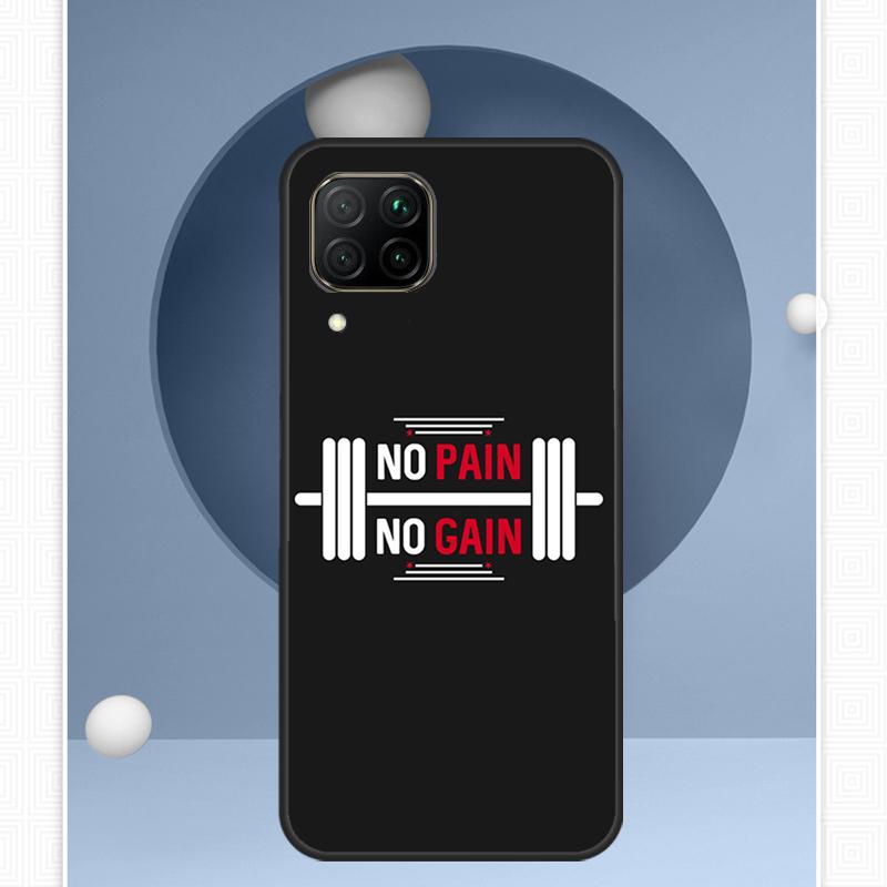 No Pain No Gain Training For Huawei Nova Y91 Y60 Y70 Y72 Y90 Y61 12s 12i 11i 8i 10 9 SE P20 P40 Lite P30 P60 Pro Case