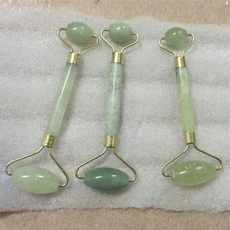 Натуральный массажер для лица Guasha Beauty Jade Roller Face Thin Massager Chic