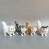 Cute Faux Plush Simulation Cat Animal Model Crafts Car Ornaments Gifts Home Decoration Children's Birthday Party Gift Supplies