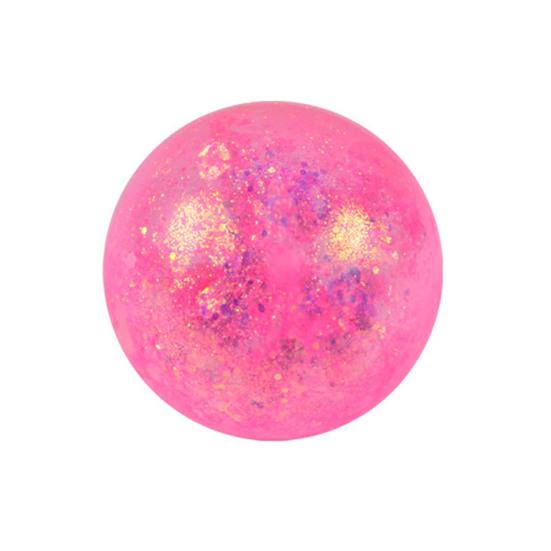1/4Pcs Glitter Stress Relief Ball Toy Transparent Multicolor Squeeze Sugar Ball Portable Travel Home Office Anxiety Relieving Fidget Ball