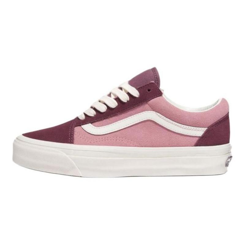 Vans Old Skool 36 унисекс удобные прочные легкие низкие кеды для скейтбординга фиолетовый розовый белый VN000CT9PLU1