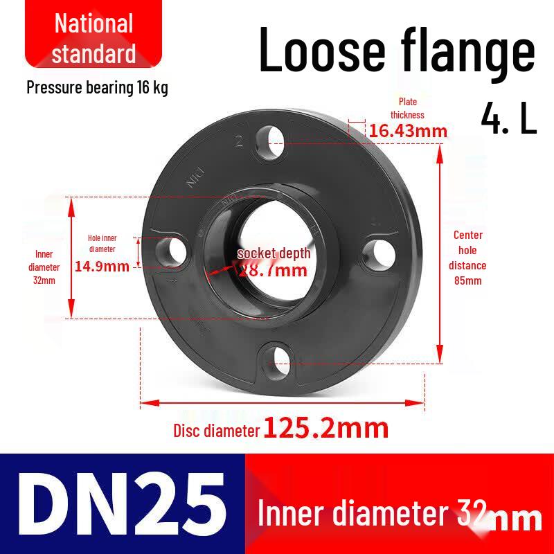 LiLang TUPVC Plastic Loose Flange Pipe Connector