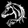 Fashion Horse Head Reflective Car Truck Vehicle Body Window Decals Sticker Decor