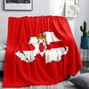 1PC Ulster Print Flannel Blanket, High quality All Seasons, Home Decor, Warmth and Comfort, Perfect for Christmas Gifts