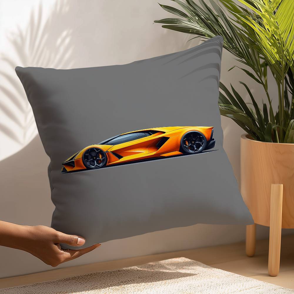 SuperCars-L-LamborghiniS Наволочка Плюшевая ткань Мягкая Наволочка Двусторонняя печать Наволочка Домашние подарки