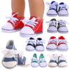 DIY For 18-inch Doll 43cm Doll Shoes Casual Wear Shoes Cloth Shoes Sneakers Clothes Accessories