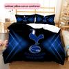  Tottenham Hotspur F.C. Комплект постельного белья с узором Одеяло Декор для дома Подарок (1 пододеяльник + 2 наволочки без наполнителя)
