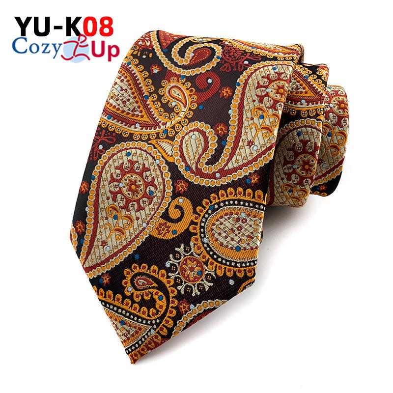 3.15" Fashion Striped PaisleyTies Men Necktie for Wedding