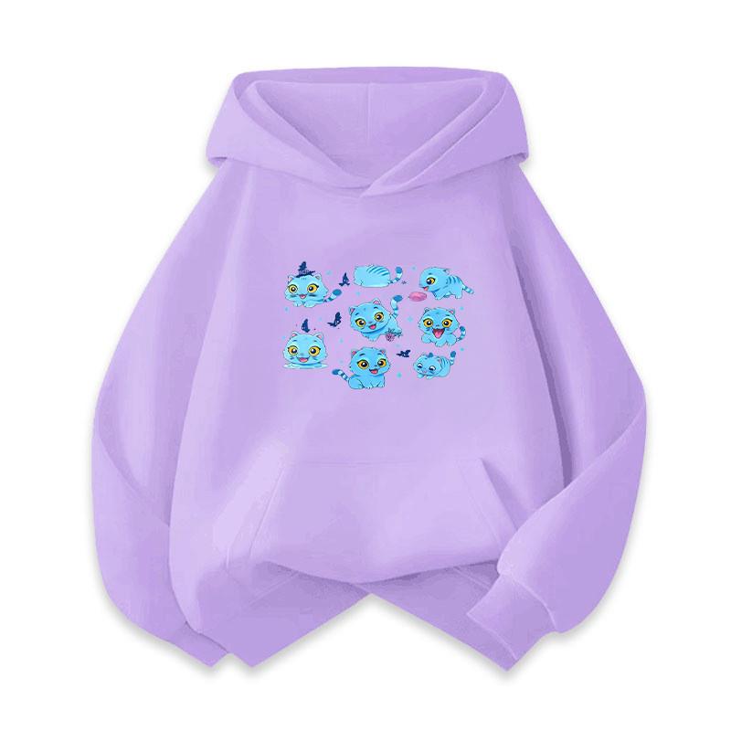 Kids Girls Kpop Rumi Zoey Mira Print Long Sleeves Hoodies