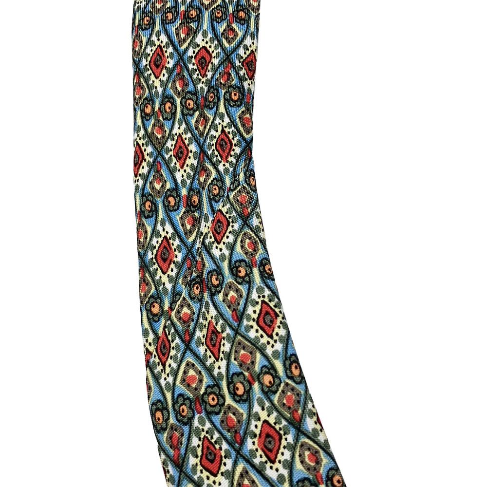 USED HERMES necktie silk Green system business Fashionable Overall handle mens
