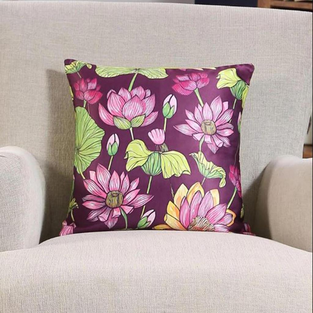 Чехол для подушки KOKO MAISON INC Lotus Garden Polystain | Застежка-клапан | Цифровая печать