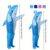 Cute Standing Shark Inflatable Costume for Halloween, Christmas Party, and Themed Events - Available In Two Sizes