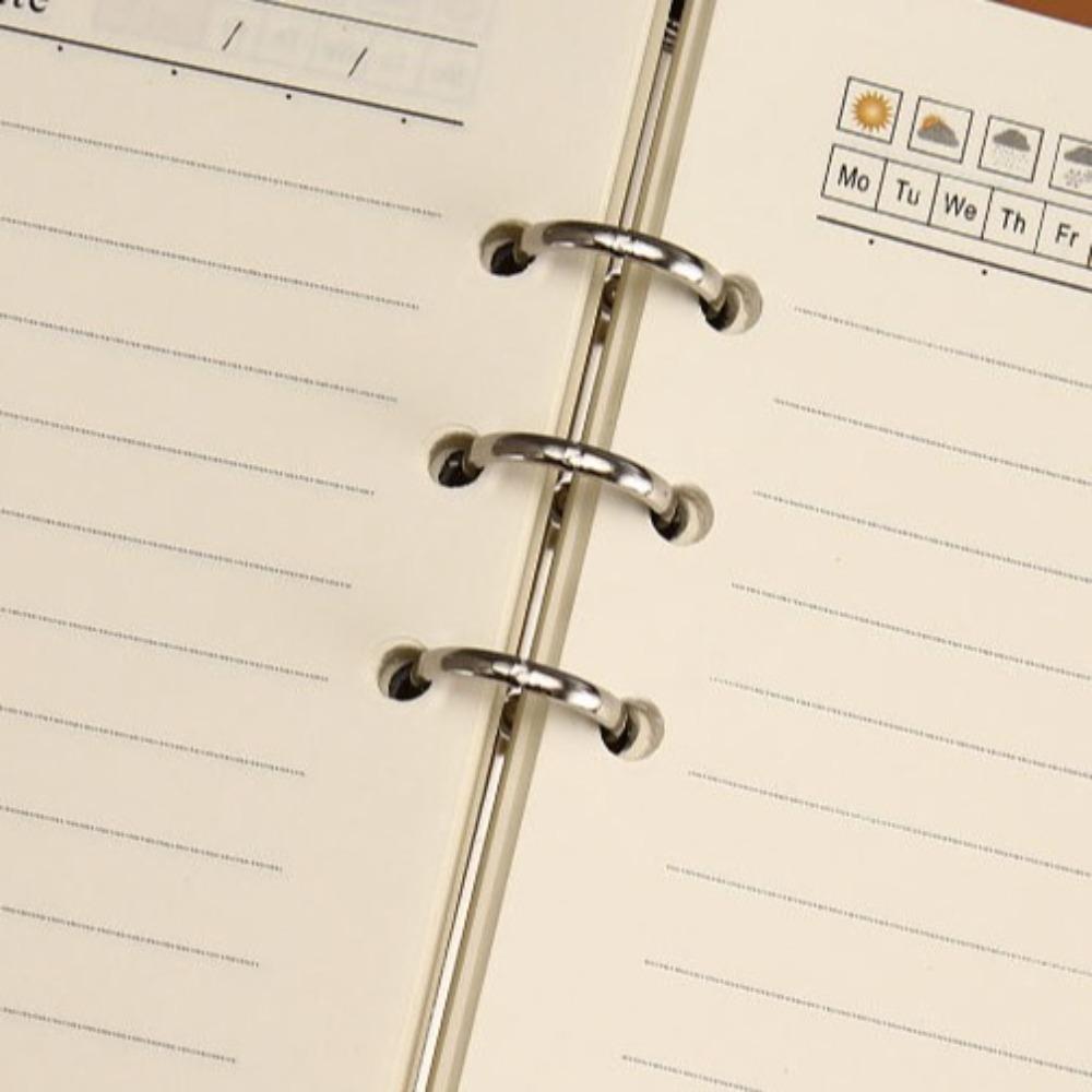 6 отверстий внутренний сменный спиральный скоросшиватель бумага 80 листов тетрадь индекс внутренняя страница офис школьные принадлежности