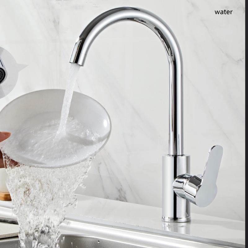 Кухонный смеситель для раковины Бытовой брызгозащищенный Усиленный Смеситель для горячей и холодной воды Горячая и холодная Раковина для мытья овощей Раковина для мытья посуды
