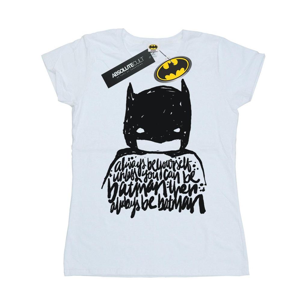 DC Comics Womens/Ladies Batman Always Be Yourself Cotton T-Shirt