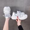 Fashion Casual Sneakers for Women Thick Sole Breathable Mesh Tennis Ladies Running Shoes Fashion Wedge Sneakers Sports Trainers