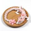 3D Printed Crystal Dragon Articulated Dragon Fidget Toy Cherry Blossom Dragon Home Office Decor Birthday Gift For Boys 2025