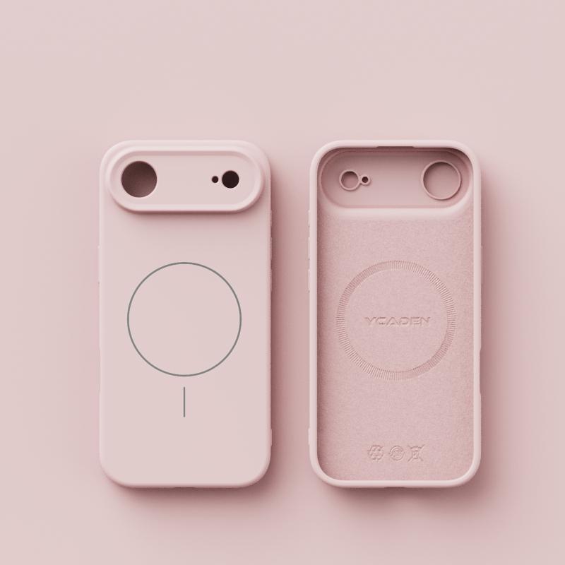Желтый Жидкий Силикон Для Чехла MagSafe Для iPhone 17 Air 16 Plus 15 14 13 12 11 Pro Max Магнитная Беспроводная Зарядка Чехол