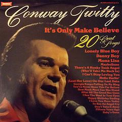LP Record CONWAY TWITTY Its Only Make Believe 20 Great S WW5102 Warwick Records 1981 UK CountryFolk Used