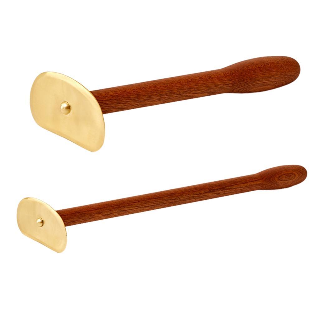 Brass Face Massage Board Handheld Smooth Scraping Tool Ergonomic Long Handle Portable Lightweight