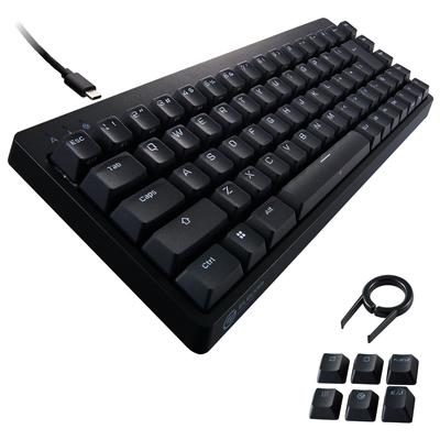 Elecom Игровая клавиатура VK200S проводная, размер Tenkeyless, механическая, Neo Clutch Keycap, серебристая, Axis Speed, линейная, оснащена портом USB, V-custom 65%