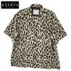 Leopard Print Shirt 25-03729M Tops 2 Beige X blackUsed