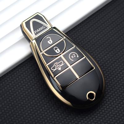 TPU чехол для ключа для Chrysler Town & Country Grand Voyager, крышка для ключа для Dodge Dart Grand Caravan, колпачок для Jeep Grand Cherokee