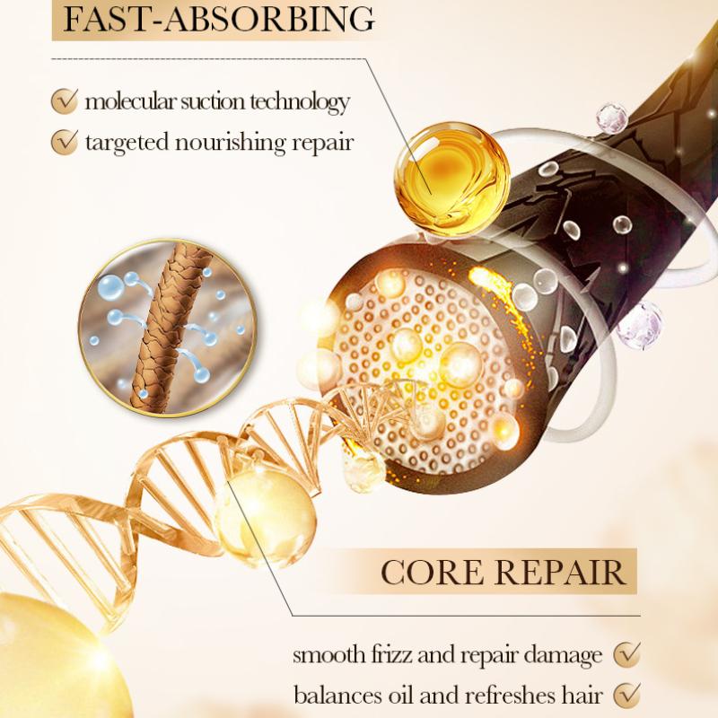 Маска для разглаживания волос Collagen Smooth Hair Mask 500 мл SADOER Питательный пушистый кондиционер