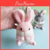 Delightful Plush Bunny Pendant Soft Rabbit Keychain For Bags And Car Accessories