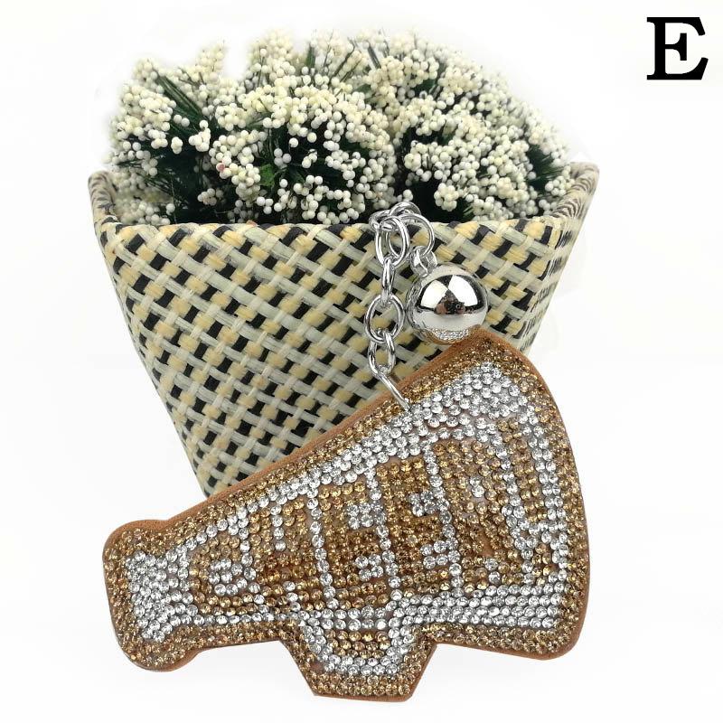 Женские Девичьи Шикарные Брелоки с Стразами Кольца Держатели Подвеска для Украшения Сумки Крутой Брелок Украшение Модные Аксессуары