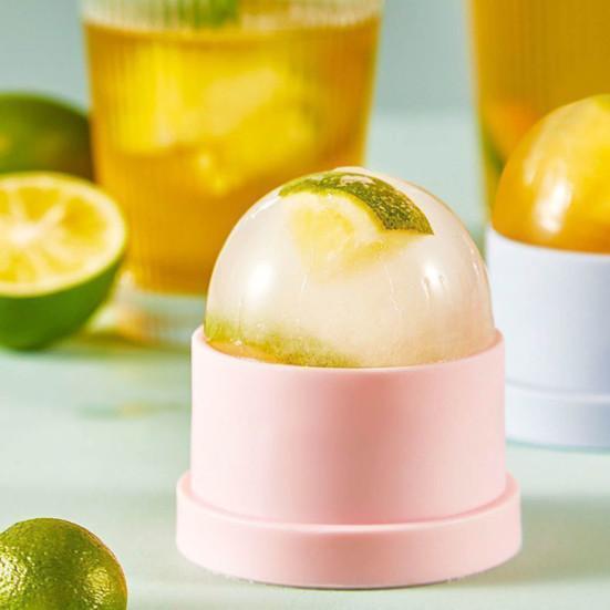 4Pcs Ice Hockey Mold with Lids Easy Release Sphere Ice Cube