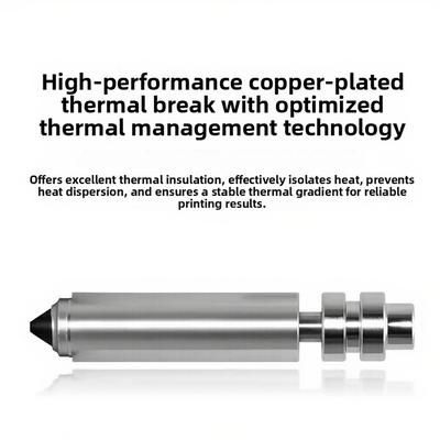 Сборка сопла экструдера CobraX Биметаллическая Никелированная Закаленная Сталь 300C- Высокотемпературная Подходит для Вертикального Принтера- Запасная Часть