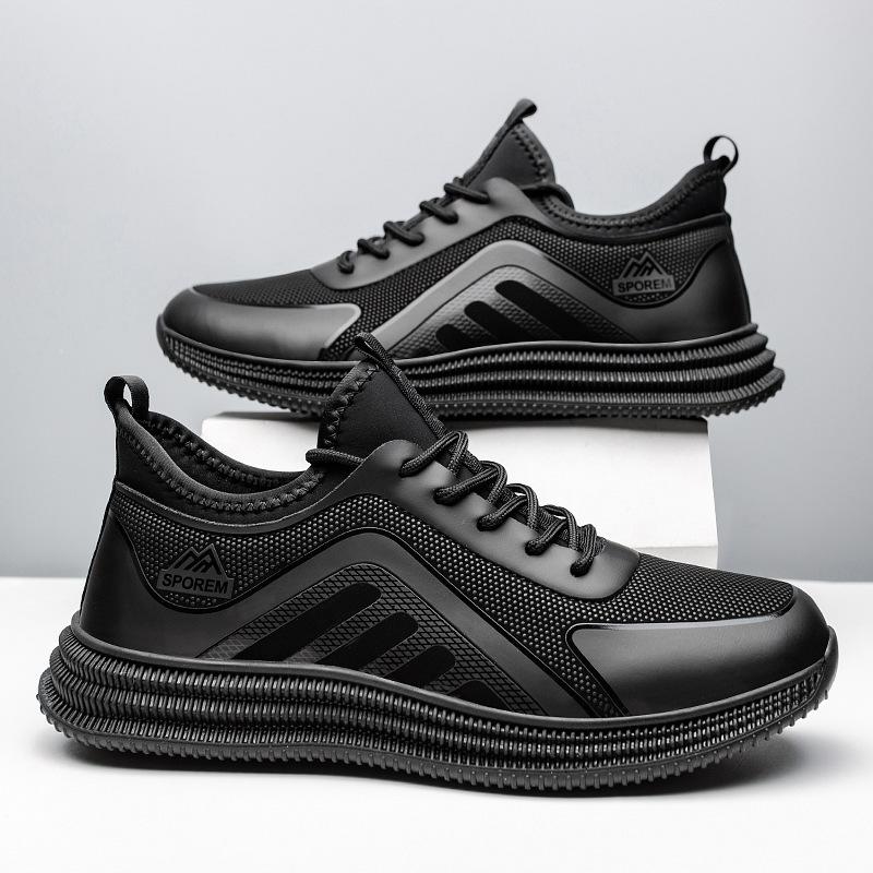 Men's Shoes Comfortable Straps Casual Shoes Trendy Round Head Light Breathable Men's Sports Shoes
