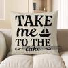 Home Decor Take Me to the Lake Decorative Throw Pillow Pattern Cushion Cover Suitable for Sofa Bedroom Car Pillow Cover