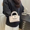 Stylish, Simple and Exquisite Summer New Diamond Retro Chain Crossbody Small Square Handbag