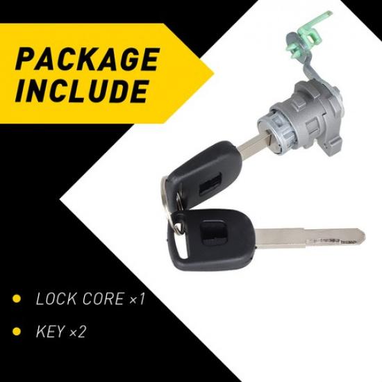 Front Left Driver Door Lock Cylinder For 2003-07 Honda Accord 4Dr 72181-SDA-A11