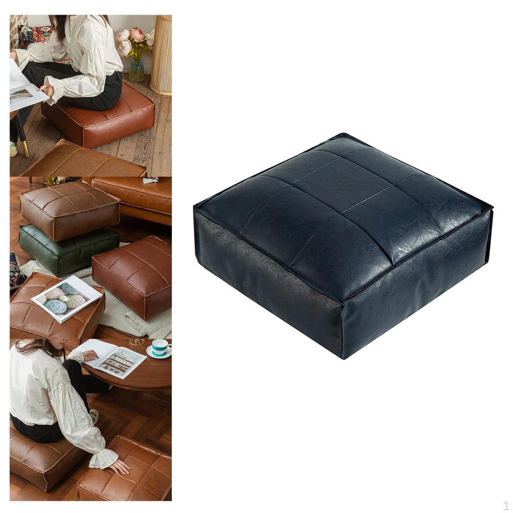 Табурет для ног Марокко Османский чехол Пуф Подставка для ног Подушка сиденья из искусственной кожи ручной работы