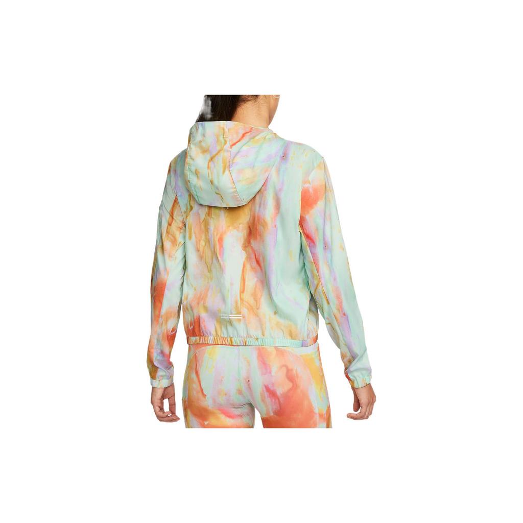 Nike Lightweight Tie-Dye Effect Zip-Up Hooded Jacket Women Jackets Foam-Mint-Green DM7712-379