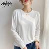 Женская футболка с длинным рукавом MJ STYLE из чистого хлопка