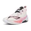 Li-Ning Air Strike 9 Premium Shock Absorption Anti-Slip Wear-Resistant Mid-Top Basketball Shoes Men Sneakers White Pink ABAS073-F