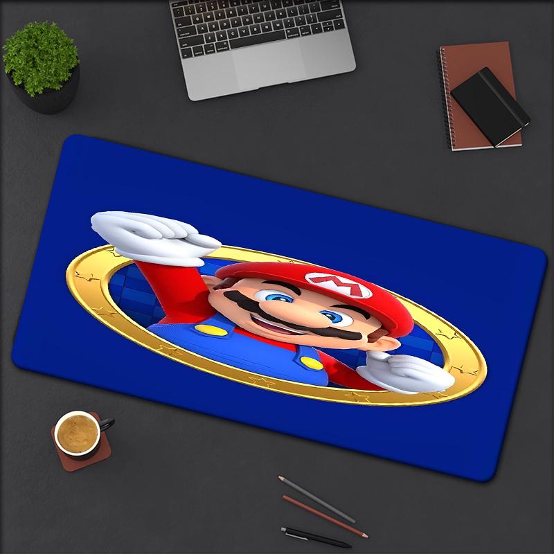 Mario Theme Mouse Pad, Non Slip Rubber Base, Multifunctional Office & Home Decor, Perfect for Workspace Personalization.