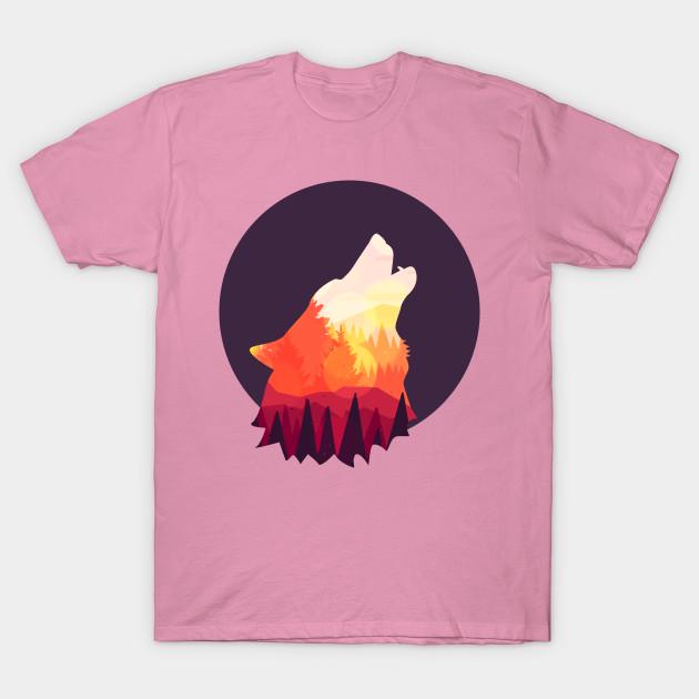 T Shirt Women Howling Wolf Harajuku Print Kawaii Tshirt Summer Short Sleeve Female T-Shirt Top Tee