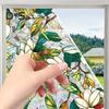 Privacy Film Window Doublesided Flower Stained Glass Rainbow Window Film Sun Blocking Static Covering Cling Sticker Pvc Window Door Decorative