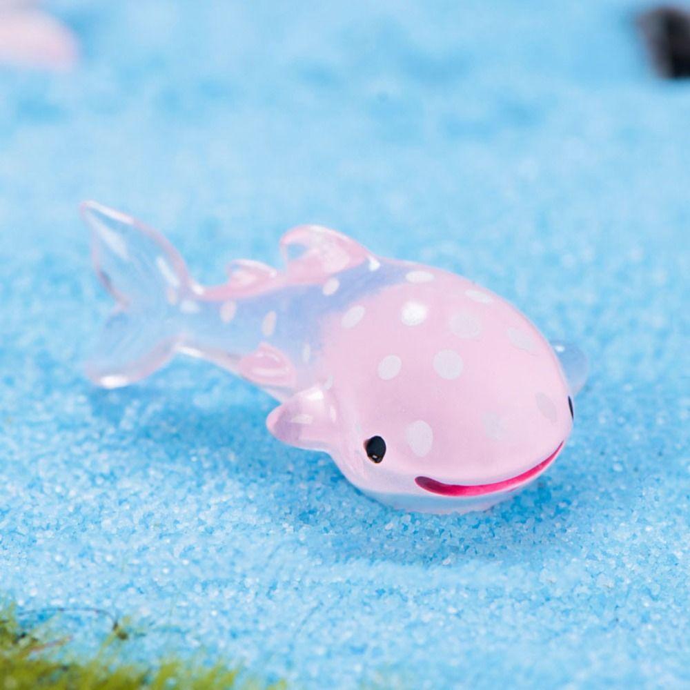 Мультяшная мультяшная статуэтка рыбы из смолы Мини-модели морской жизни Ремесло Миниатюрные фигурки морских животных
