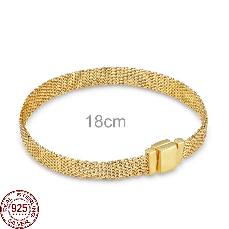 Женская цепочка-зажим из стерлингового серебра 925 пробы с сеткой, круглая подвеска в виде бабочки, подходит для оригинального браслета из сетки своими руками