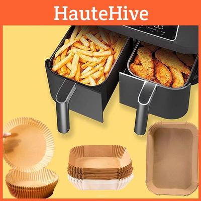 Аксессуары для аэрофритюрницы Пищевая силиконизированная бумага для выпечки в аэрофритюрнице Высокотемпературное приготовление 100)