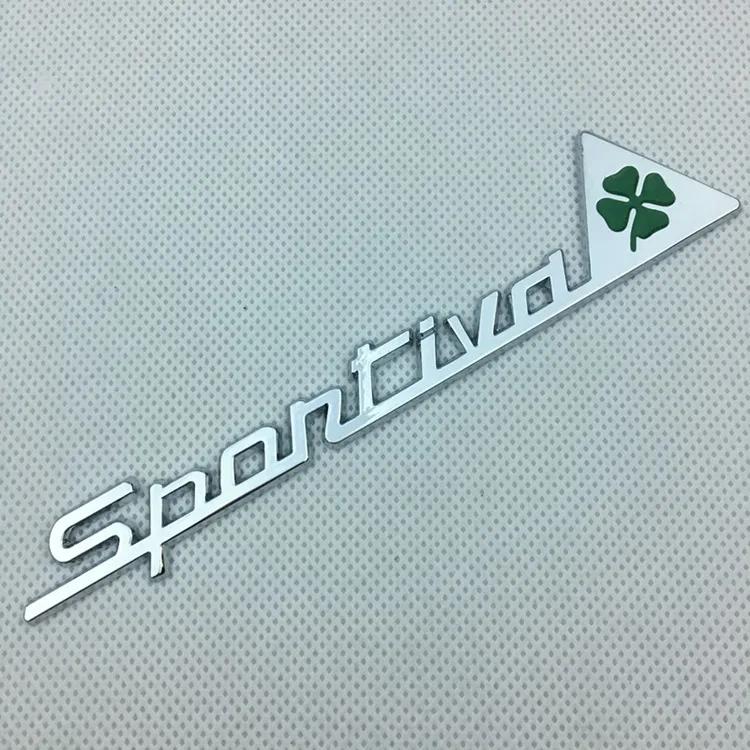 Car Styling Side Window Sticker SPORTIVA Logo Badge For Alfa Romeo 159 156 147 4C Giulia Stelvio Giulietta Mito Auto Accessories vmo895