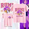Kpop Demon Hunters T-shirt Short Sleeved T-shirt RUMI MIRA ZOEY Tiger Boys and Girls Nylon T-shirt