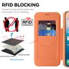 For Magsafe Clear Flip Leather Slot Card Bag Holder Magnetic Phone Case For 17 Pro Max Air Wireless Charging Wallet Cover