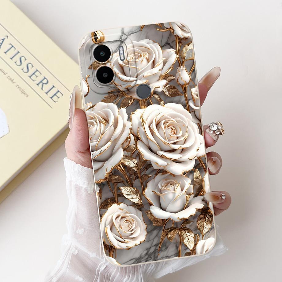 Чехол для Xiaomi Redmi A1+ A2+ A1 A2 A3 A3X A3 Pro Funda Redmi A5 A4 С рисунком Сердце Бантик Цветочный Мотив Чехол Мягкий Силикон
